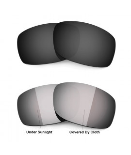 Hkuco Black/Transition/Photochromic Polarized Replacement Lenses For Oakley Fives Squared Sunglasses 